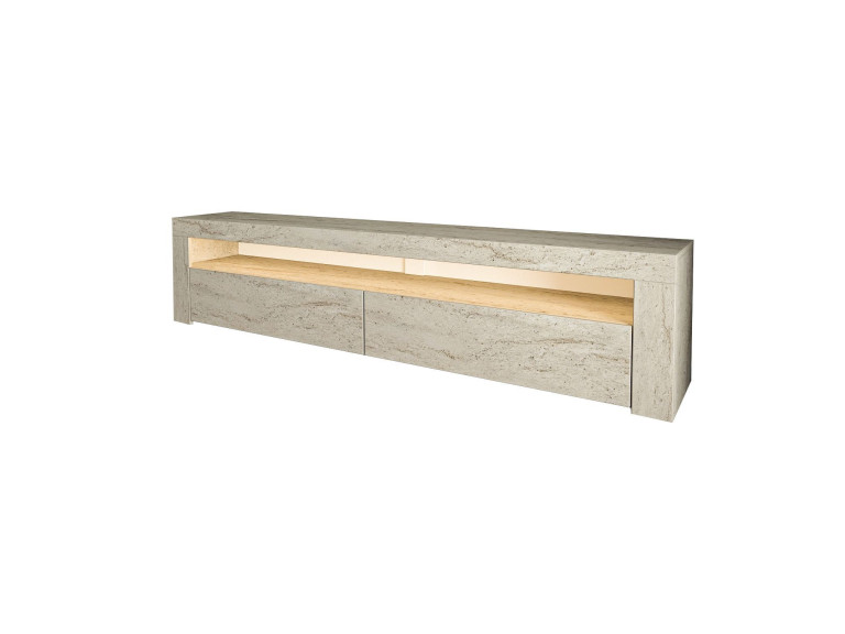 Porta TV in legno "Bati" - 150 x 36 x 46 cm - Travertino