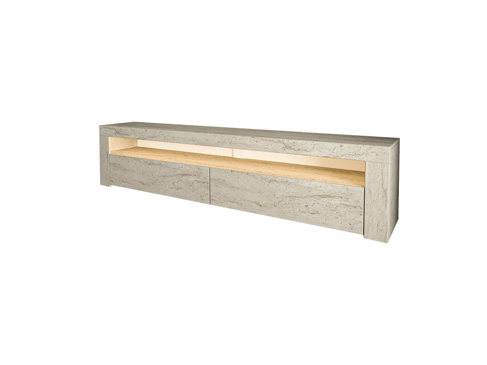 Porta TV in legno "Bati" - 150 x 36 x 46 cm - Travertino