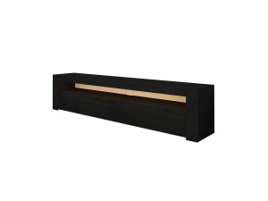 Porta TV in legno "Bati" - 150 x 36 x 46 cm - Nero
