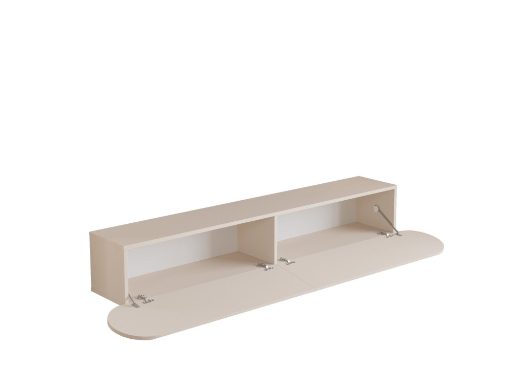 Porta TV in legno "LUM1" - 180 x 31 x 29 cm - Crema