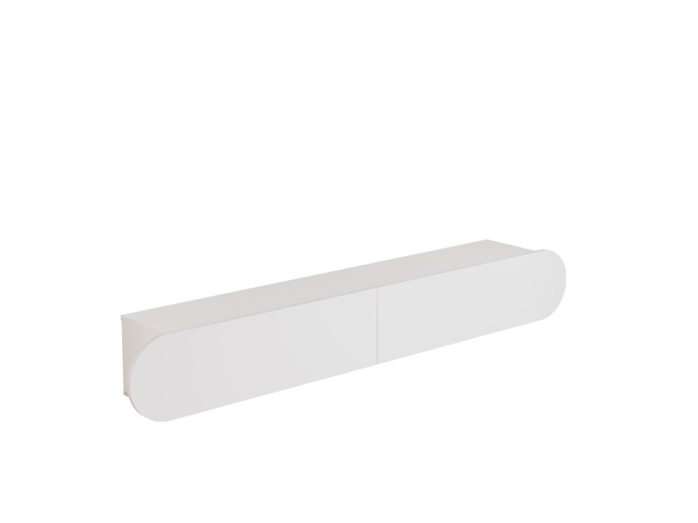 Porta TV in legno "LUM1" - 180 x 31 x 29 cm - Bianco