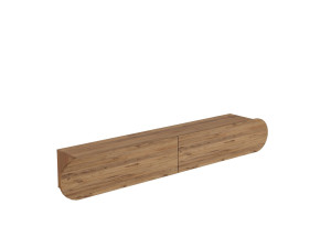 Porta TV in legno "LUM1" - 180 x 31 x 29 cm - Marrone