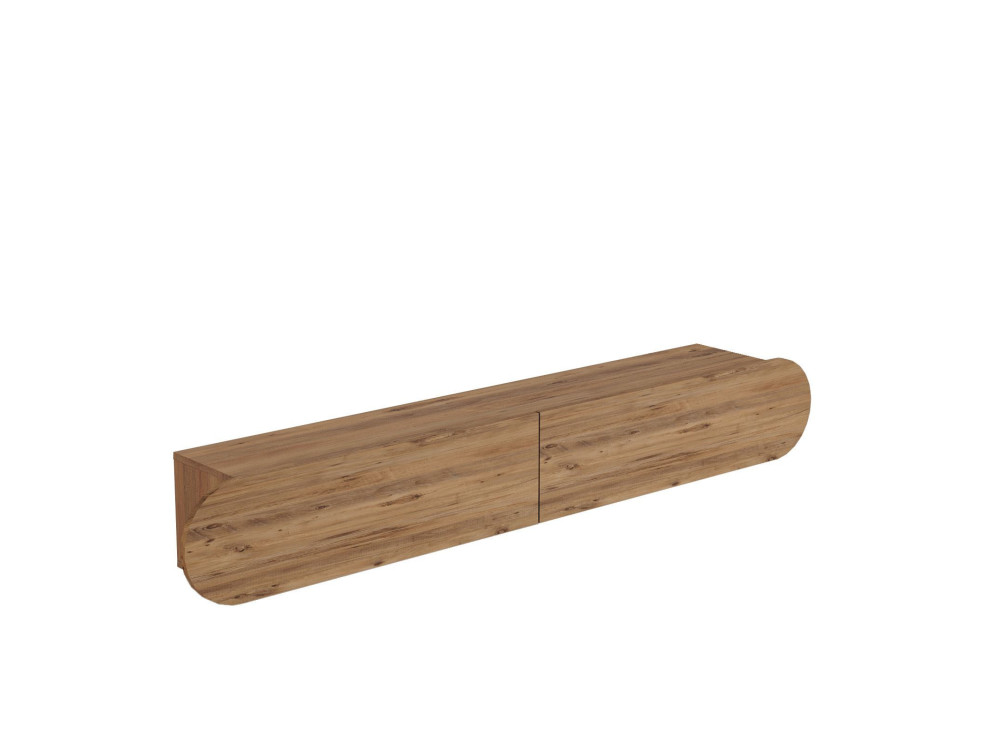 Porta TV in legno "LUM1" - 180 x 31 x 29 cm - Marrone