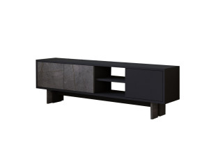 Mobile TV in legno "Ravello" - 150 x 30 x 45 cm - Grigio antracite