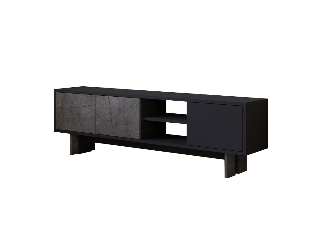 Mobile TV in legno "Ravello" - 150 x 30 x 45 cm - Grigio antracite