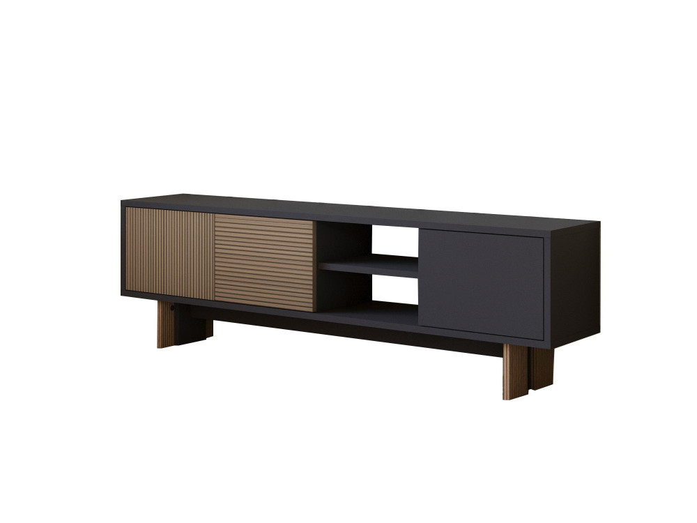Porta TV in legno "Ravello" - 150 x 30 x 45 cm - Marrone