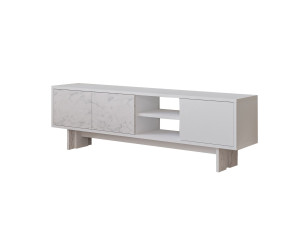Porta TV in legno "Ravello" - 150 x 30 x 45 cm - Bianco