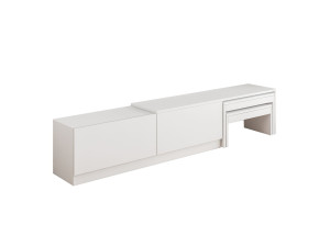 Porta TV in legno "Nest" - 180 x 30 x 36 cm - Bianco
