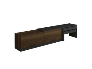 Porta TV in legno "Nest" - 180 x 30 x 36 cm - Marrone