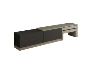 Porta TV in legno "Nest" - 180 x 30 x 36 cm - Grigio antracite