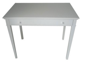 Consolle - Tavolo con piedistallo - Colore bianco - 1 cassetto