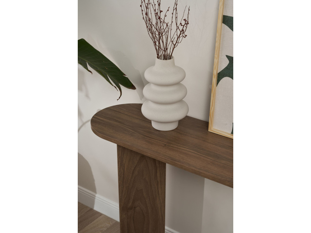 Consolle in legno "Sira" - 150 x 35 x 75 cm - Noce