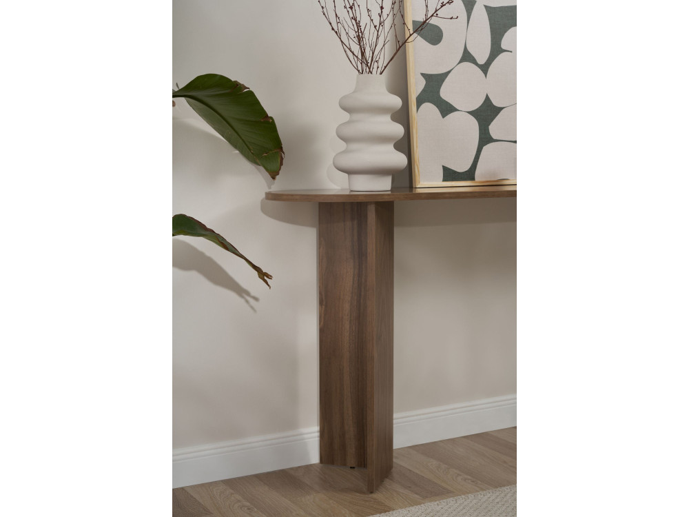 Consolle in legno "Sira" - 150 x 35 x 75 cm - Noce