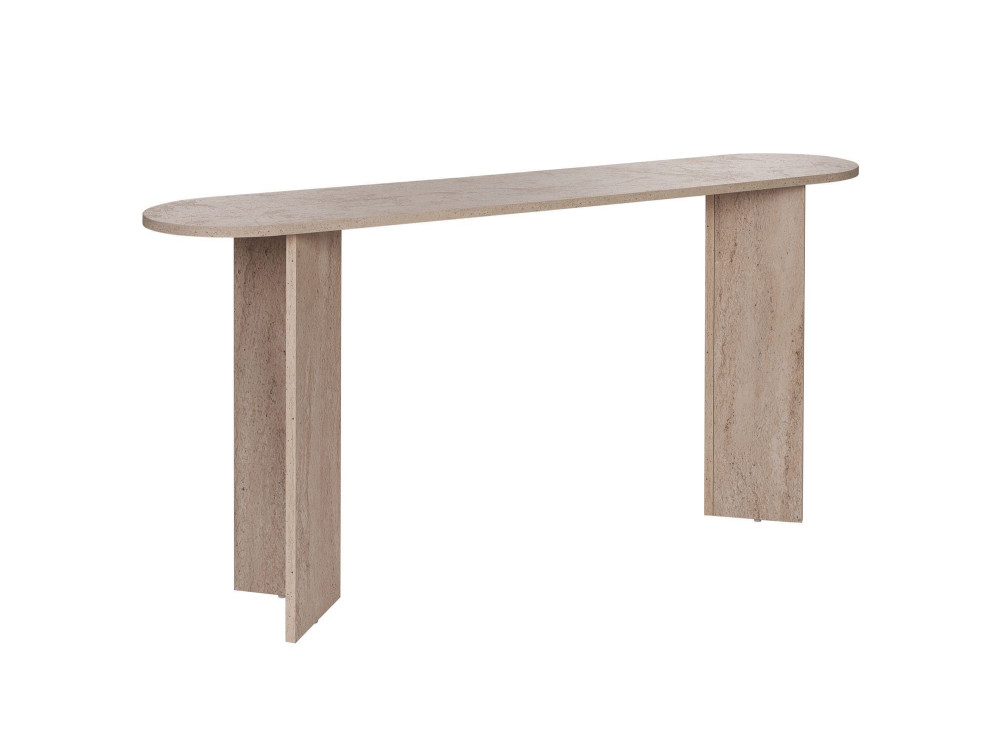 Consolle in legno "Sira" - 150 x 35 x 75 cm - Travertino