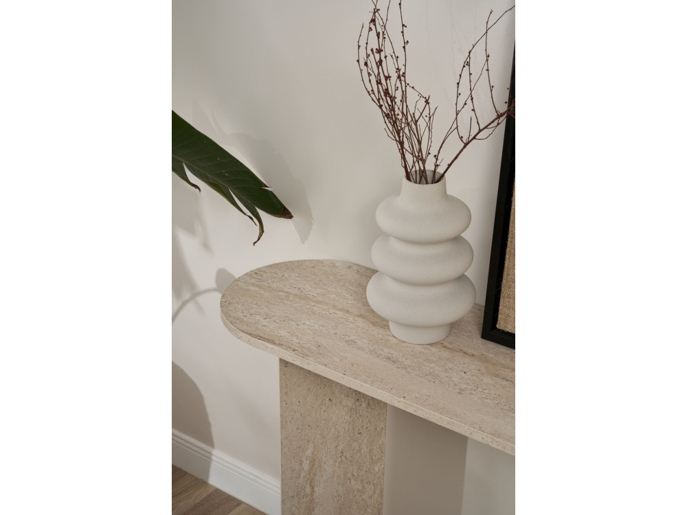 Consolle in legno "Sira" - 150 x 35 x 75 cm - Travertino
