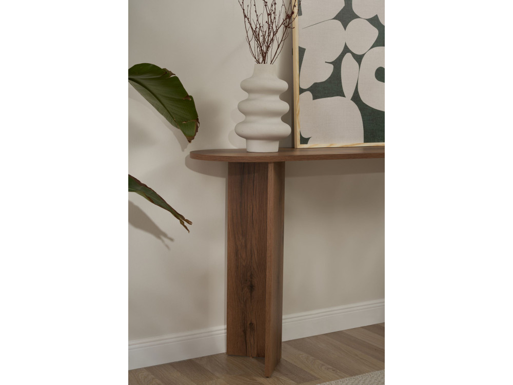 Consolle in legno "Sira" - 150 x 35 x 75 cm - Noce