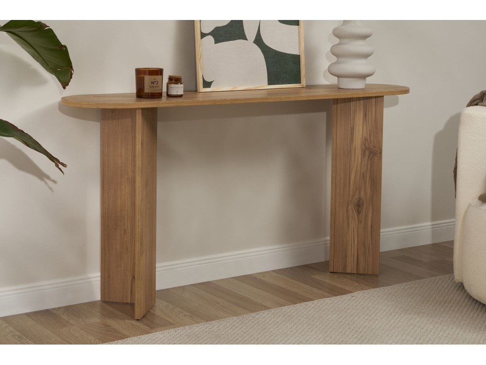 Consolle in legno "Sira" - 150 x 35 x 75 cm - Rovere