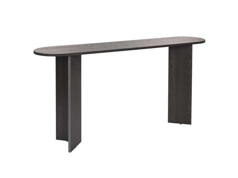 Consolle in legno "Sira" - 150 x 35 x 75 cm - Nero Chiaro