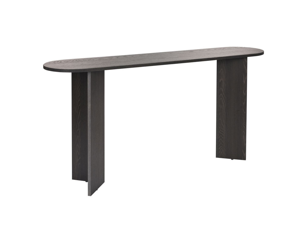 Consolle in legno "Sira" - 150 x 35 x 75 cm - Nero Chiaro