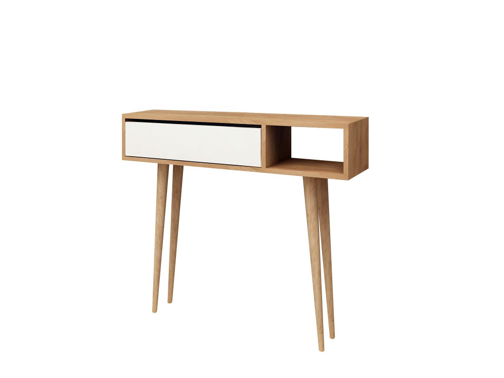 Consolle in legno "Oseyo" - 100 x 30 x 94 cm - Marrone