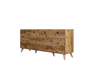 Credenza in legno "Elite" - 180 x 45 x 80 cm - Marrone