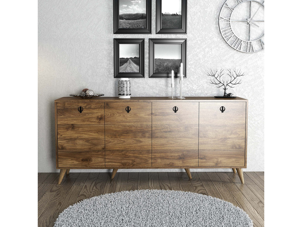 Credenza in legno "Elite" - 180 x 45 x 80 cm - Marrone