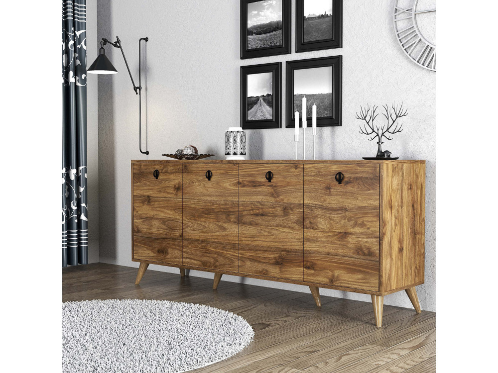 Credenza in legno "Elite" - 180 x 45 x 80 cm - Marrone