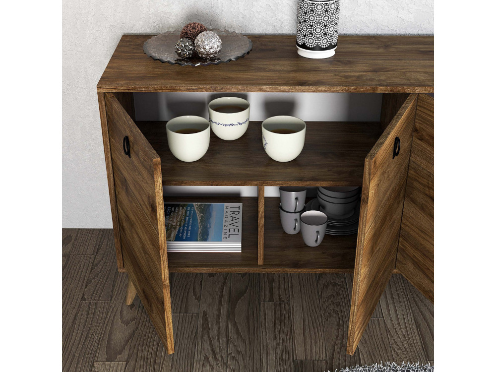 Credenza in legno "Elite" - 180 x 45 x 80 cm - Marrone