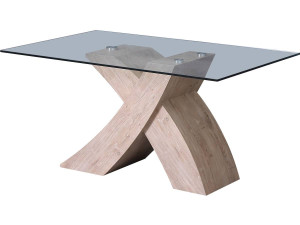 Tavolo da pranzo "Mona" 150 x 90 x 74 cm - Rovere