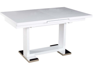Tavolo da pranzo "Toda" - 140/180 x 90 x 77 cm - Bianco