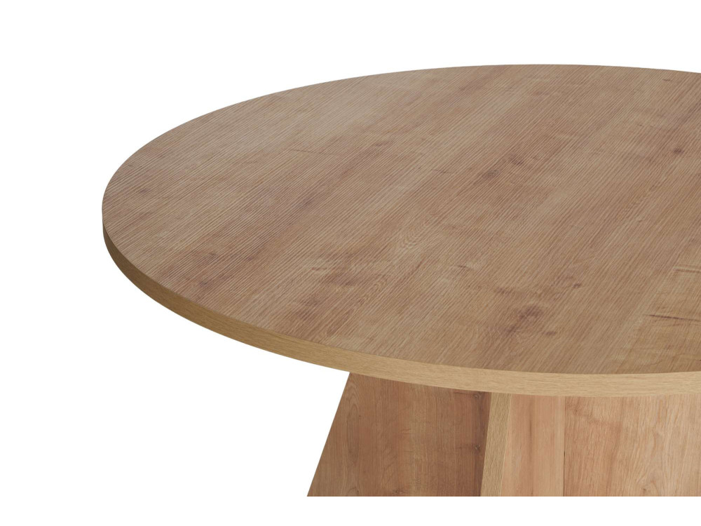 Tavolo da pranzo in legno "Virella" - 120 x 120 x 75 cm - Rovere Zaffiro