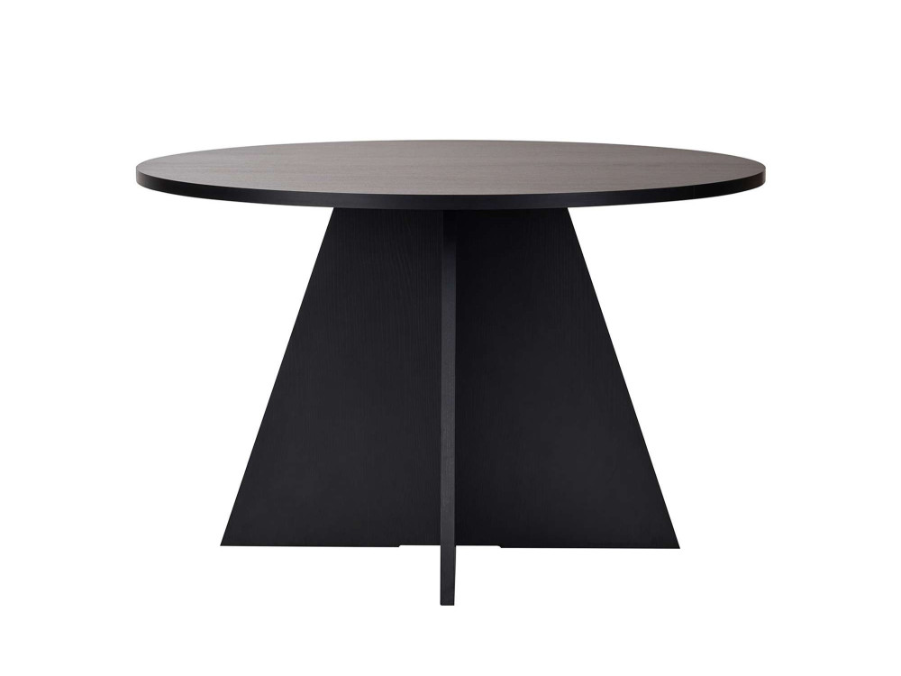 Tavolo da pranzo in legno "Virella" - 120 x 120 x 75 cm - Legno nero