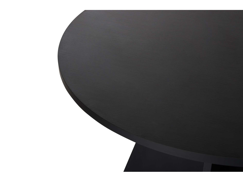 Tavolo da pranzo in legno "Virella" - 120 x 120 x 75 cm - Legno nero