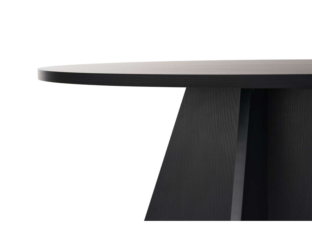 Tavolo da pranzo in legno "Virella" - 120 x 120 x 75 cm - Legno nero