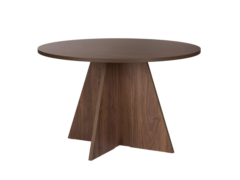 Tavolo da pranzo in legno "Virella" - 120 x 120 x 75 cm - Noce