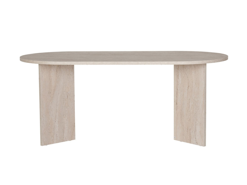 Tavolo da pranzo in legno "Sablin" - 180 x 89 x 75 cm - Travertino