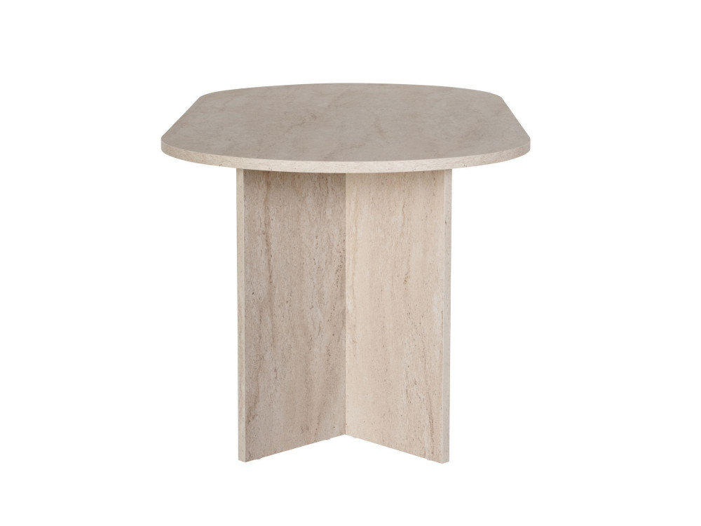 Tavolo da pranzo in legno "Sablin" - 180 x 89 x 75 cm - Travertino