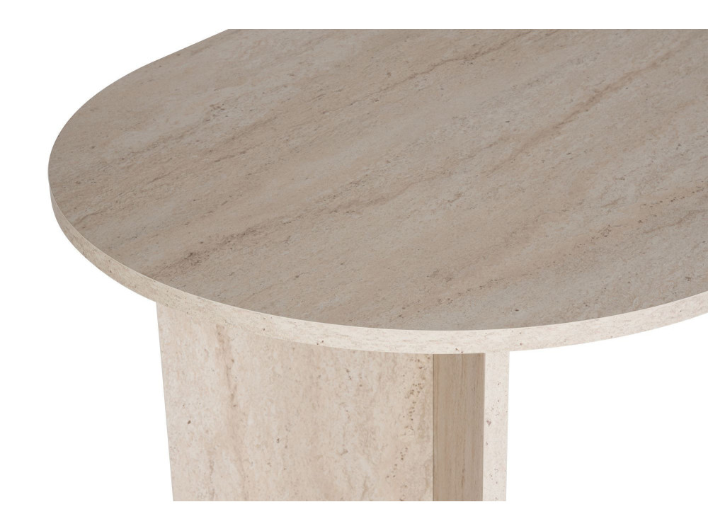 Tavolo da pranzo in legno "Sablin" - 180 x 89 x 75 cm - Travertino