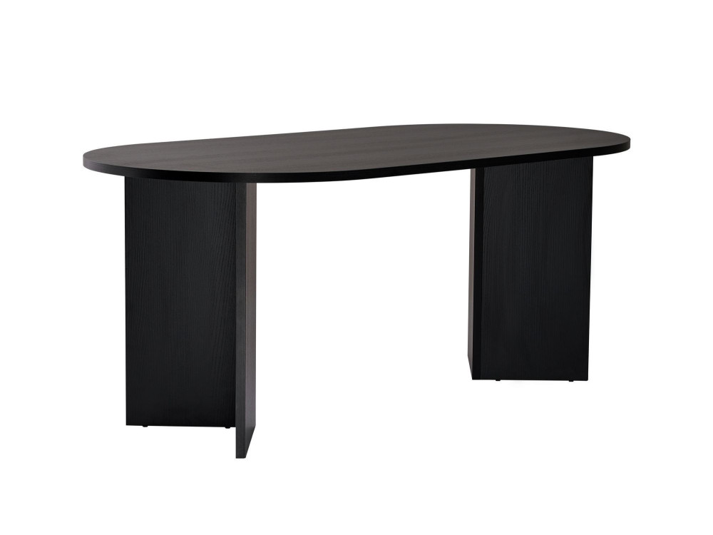Tavolo da pranzo in legno "Sablin" - 180 x 89 x 75 cm - Legno nero