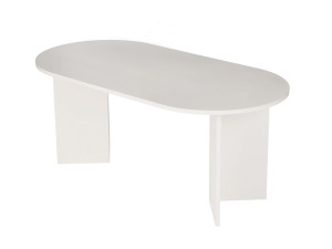 Tavolo da pranzo in legno "Sablin" - 180 x 89 x 75 cm - Legno bianco