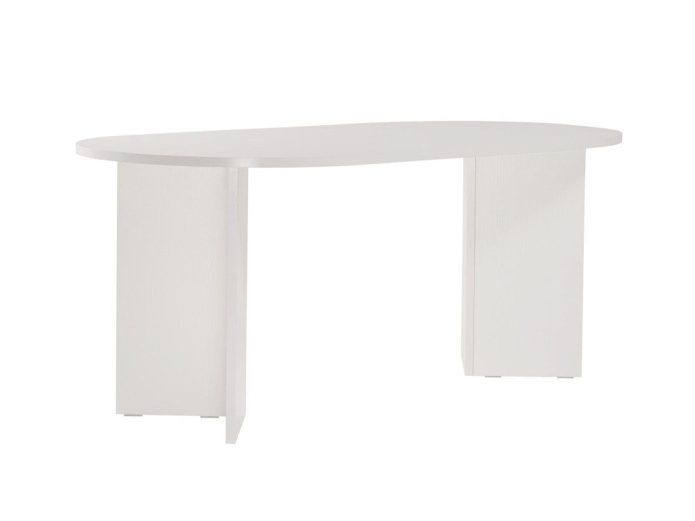 Tavolo da pranzo in legno "Sablin" - 180 x 89 x 75 cm - Legno bianco