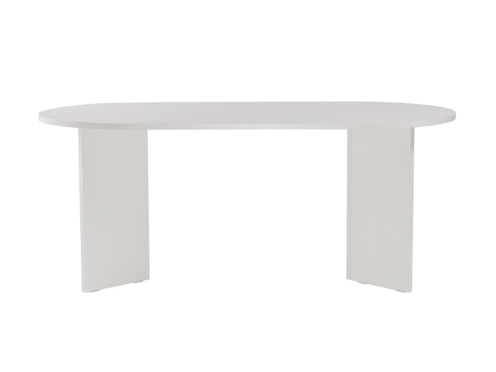 Tavolo da pranzo in legno "Sablin" - 180 x 89 x 75 cm - Legno bianco