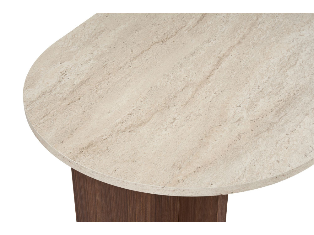Tavolo da pranzo in legno "Sablin" 180 x 90 x 75 cm - Travertino