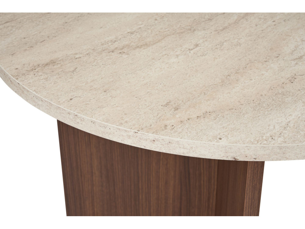 Tavolo da pranzo in legno "Sablin" 180 x 90 x 75 cm - Travertino