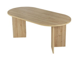 Tavolo da pranzo in legno "Sablin" 180 x 90 x 75 cm - Rovere di Cadice
