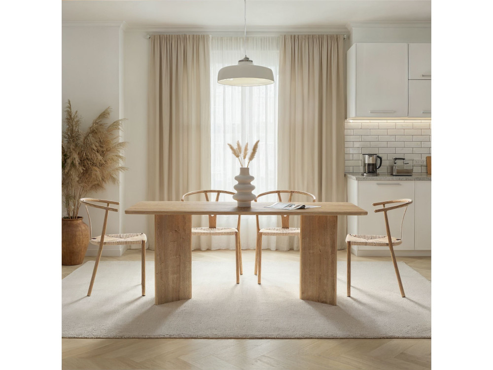 Tavolo da pranzo in legno "Linza" 180 x 90 x 75 cm - Rovere miele