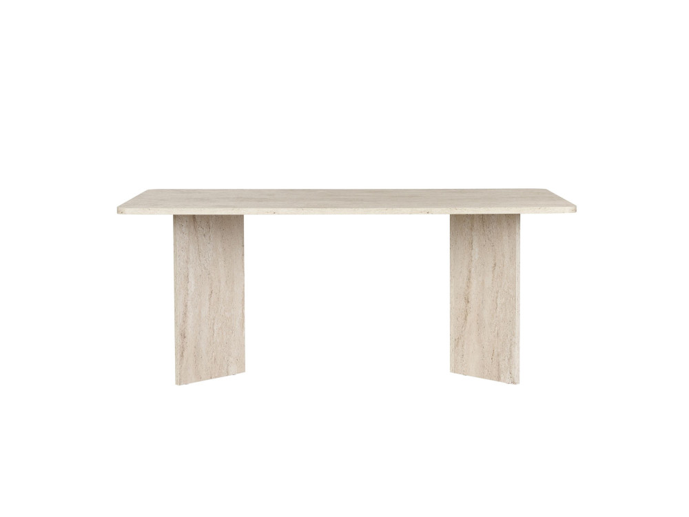 Tavolo da pranzo in legno "Linza" 180 x 90 x 75 cm - Travertino