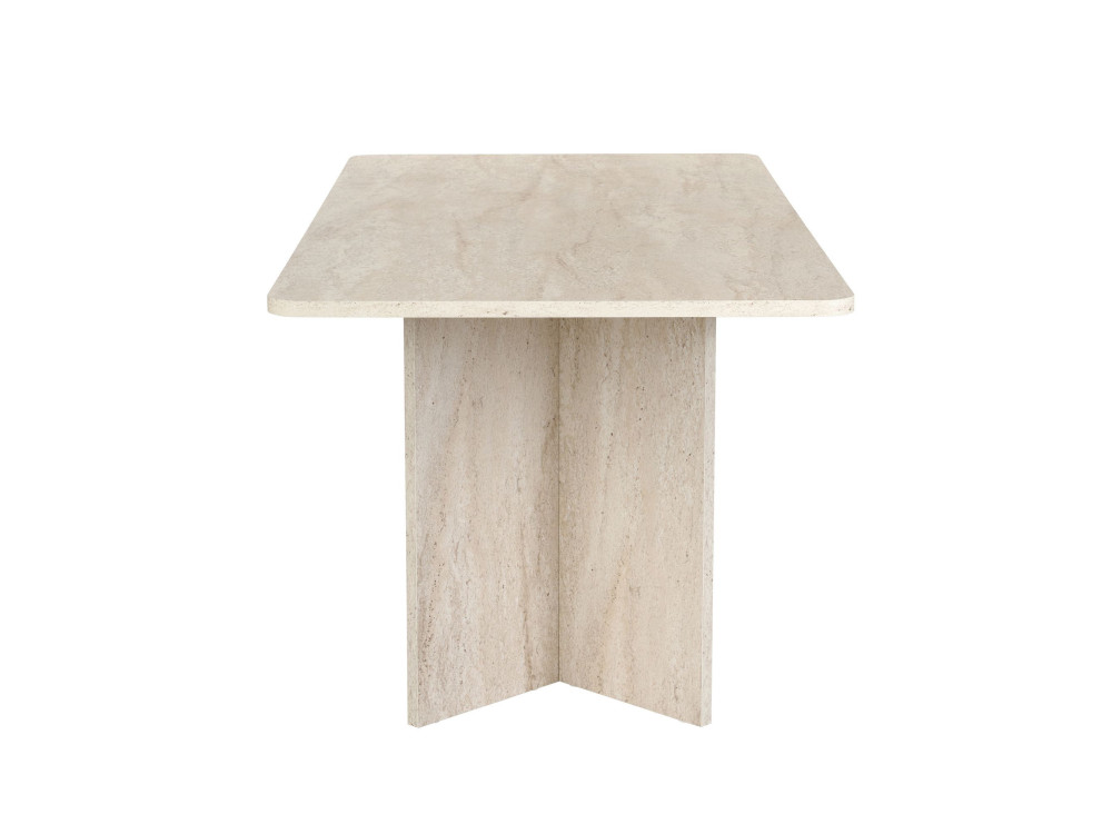 Tavolo da pranzo in legno "Linza" 180 x 90 x 75 cm - Travertino