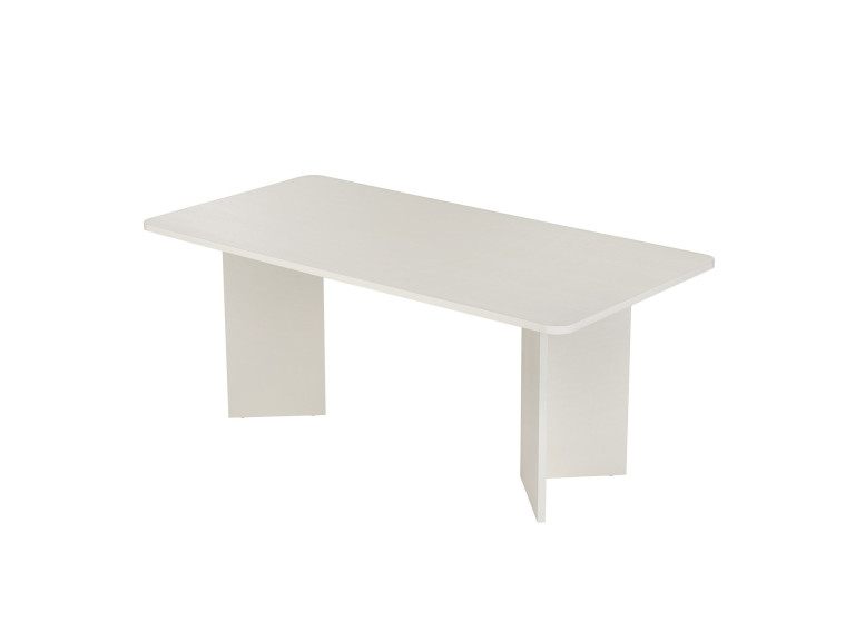 Tavolo da pranzo in legno "Linza" 180 x 90 x 75 cm - Legno bianco
