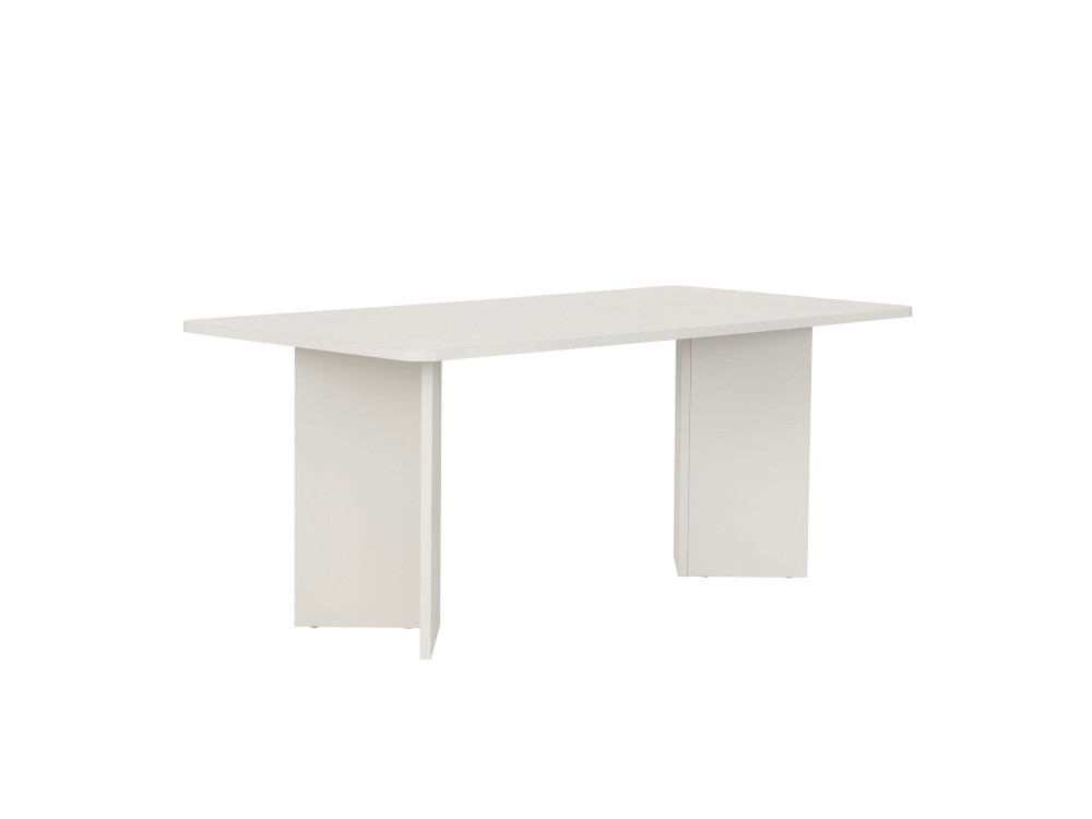 Tavolo da pranzo in legno "Linza" 180 x 90 x 75 cm - Legno bianco
